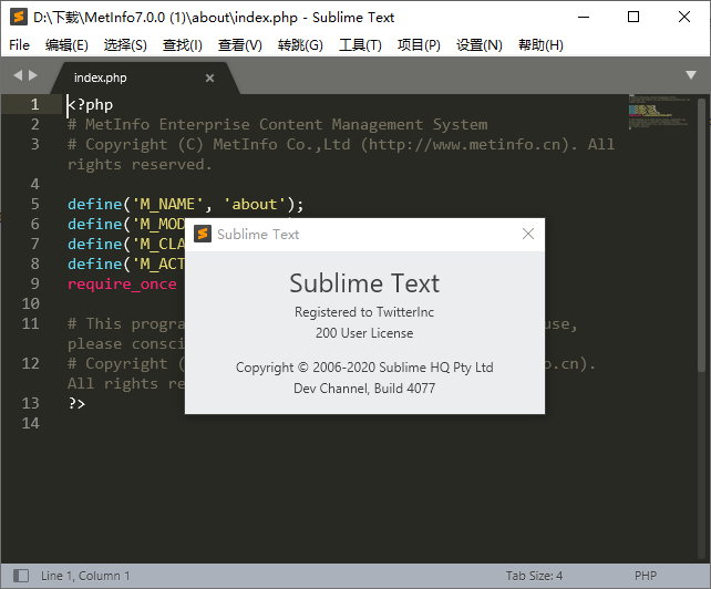Sublime Text v4.0 Build 4099 x86/x64 Win/Mac注册版附注册机-文本编辑器